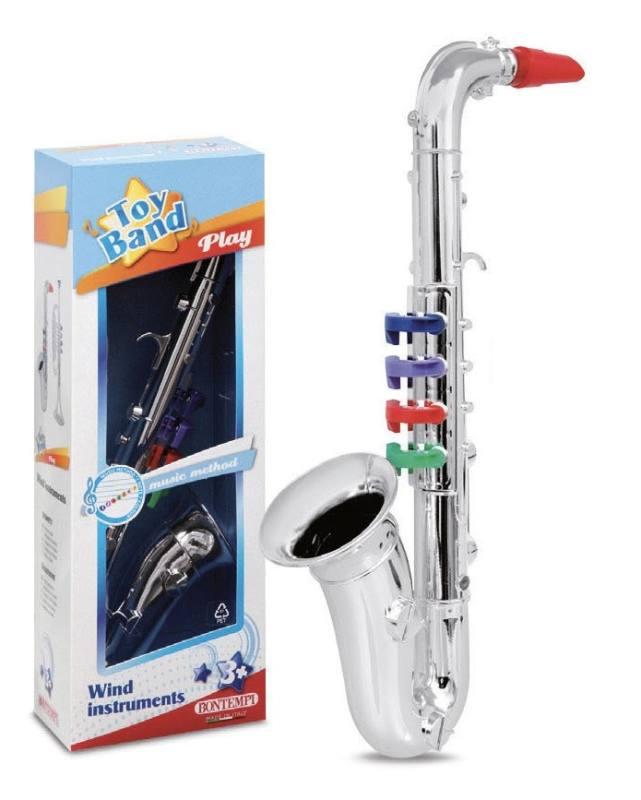 Sassofono cromato a 4 note bontempi