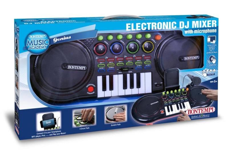 DJ Mixer con microfono e connessione MP3 bontempi