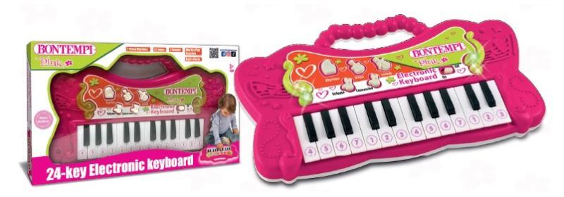 Mini Tastiera da tavolo a 24 tasti. (Pink) bontempi