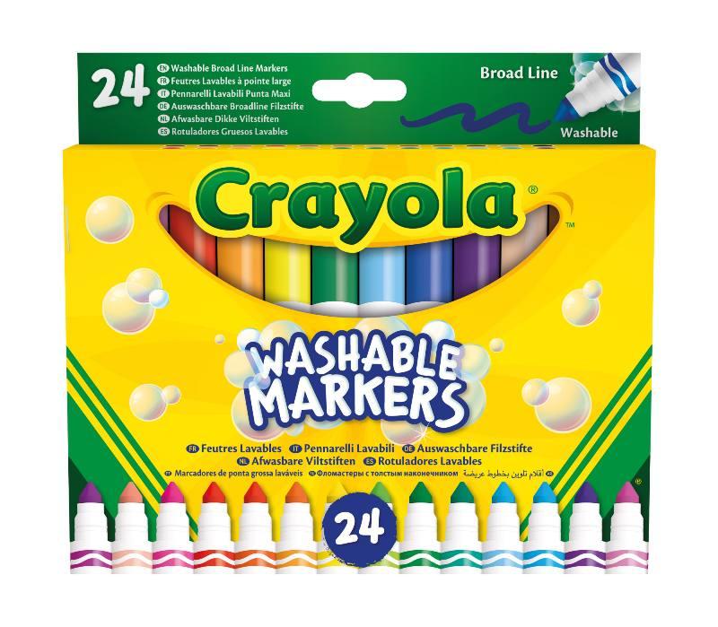 24 PENNARELLI MAXI PUNTA LAVABILI Crayola (distr. Binney & Smith)