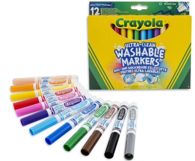 12 PENNARELLI MAXI PUNTA LAVABILI Crayola (distr. Binney & Smith)