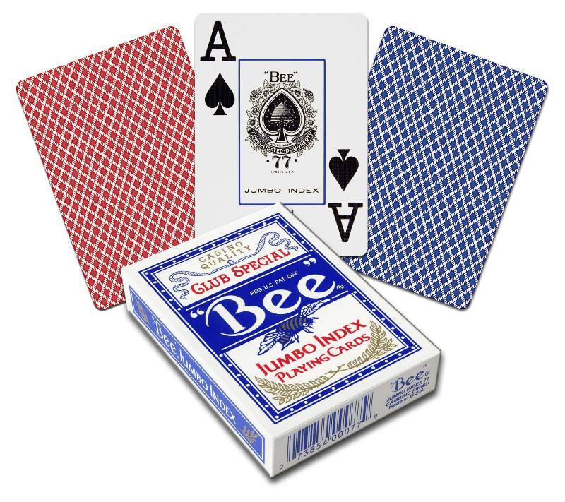 Bee Jumbo Index 144 case United States Playing Card Company (Bicycle/Bee/Aviator)