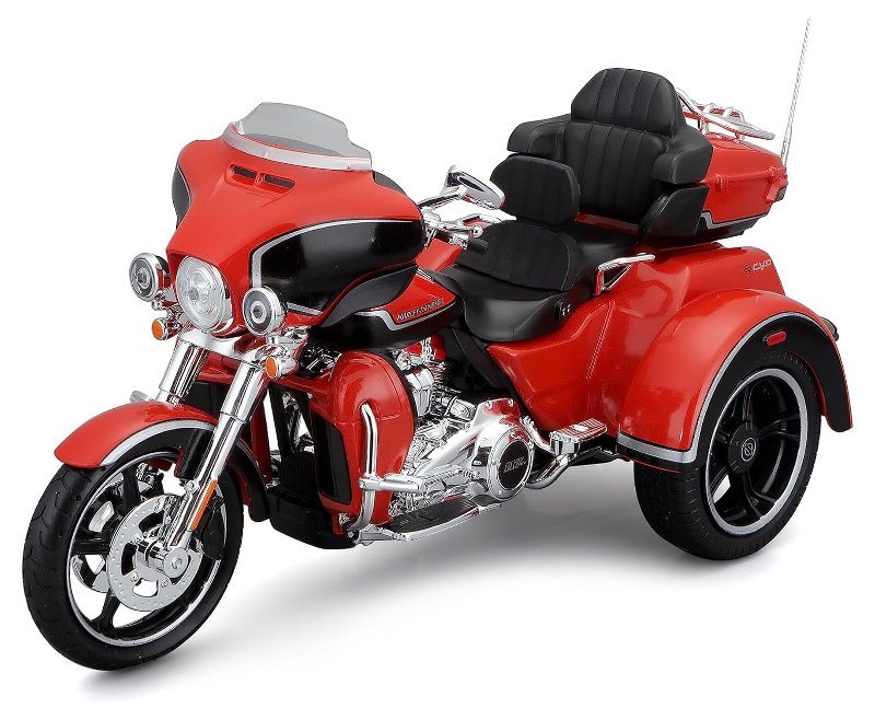 1/12 2021 Harley Davidson CVO Tri Glide Met. Orange/Met. Black maisto