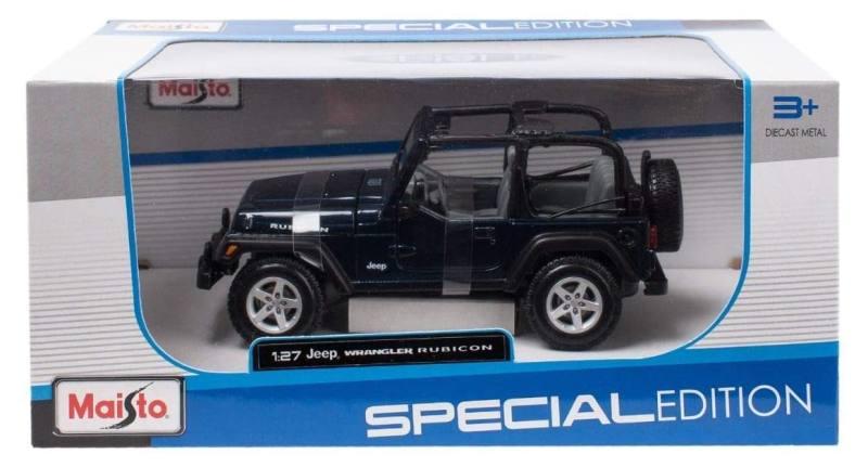 1/27 Jeep Wrangler Rubicon Met Blue maisto