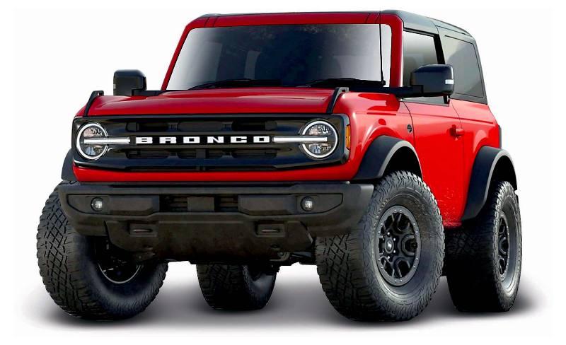 1/18 2021 Ford Bronco Wildtrak (2 Doors) Red maisto