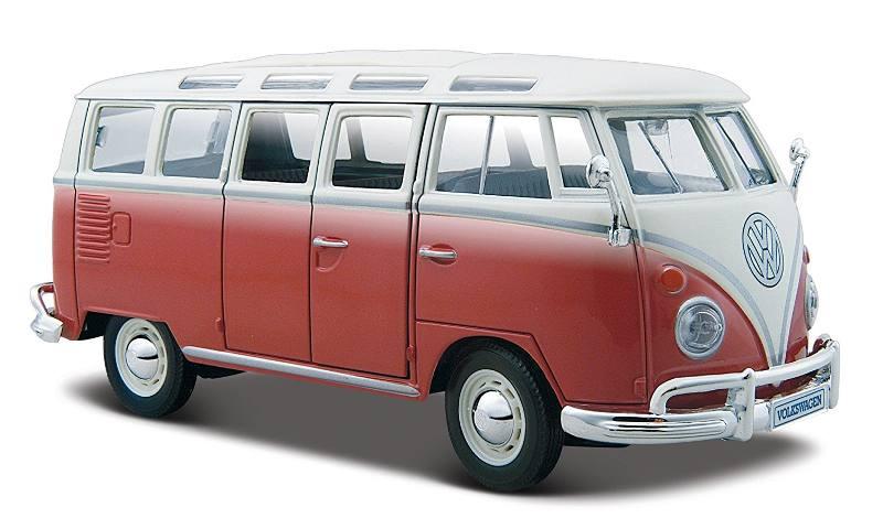 1/25 Volkswagen Van ''Samba'' White/Red maisto
