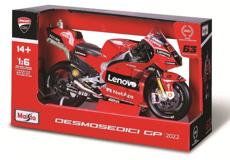 1/6 Ducati Lenovo Team 2022 - #63 Francesco Bagnaia maisto