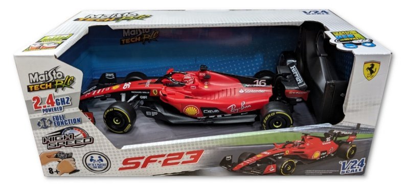 1/24 F1 - Ferrari SF-23 - 2.4 GHz (USB rechargeable) #16 (Charles Leclerc) maisto