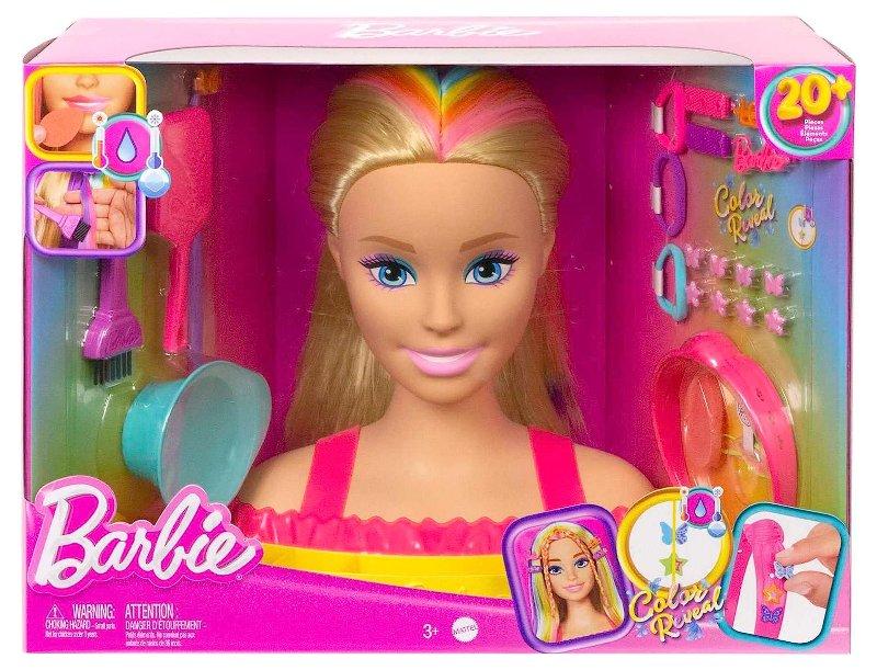 Barbie Styling Head Capelli Arcobaleno mattel