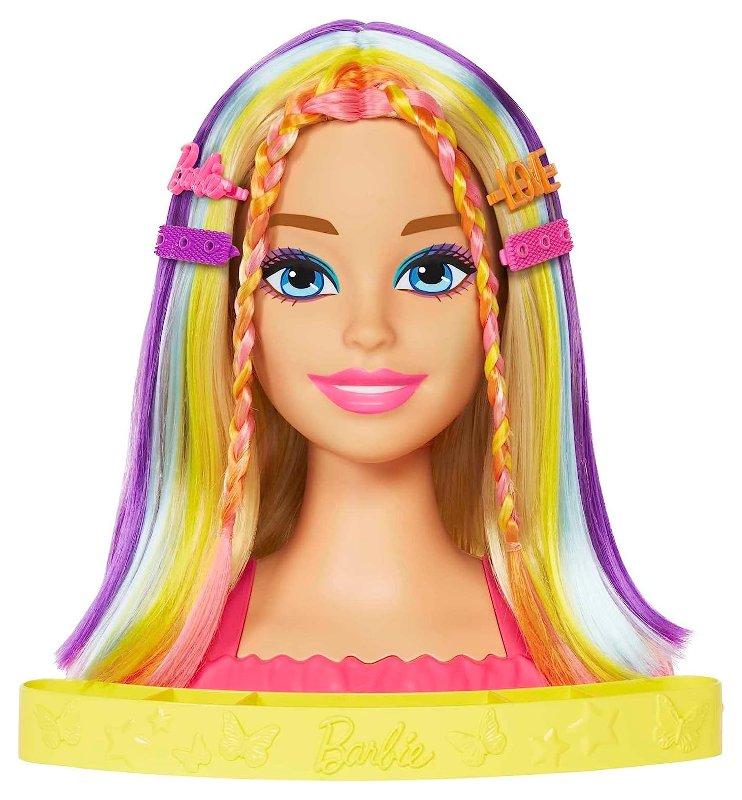 Barbie Styling Head Capelli Arcobaleno mattel