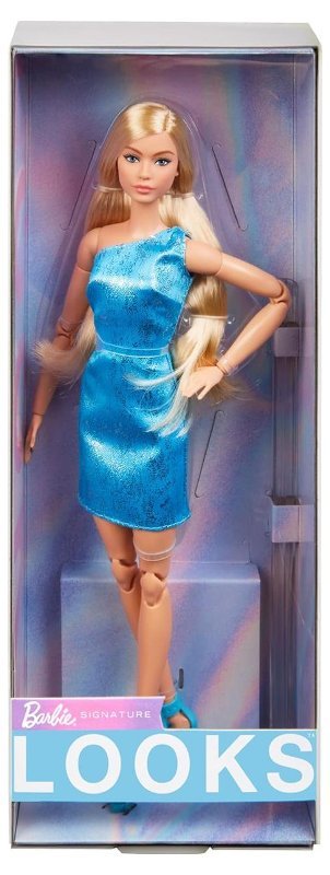 Barbie Signature Looks - Vestito Azzurro Capelli Biondi mattel