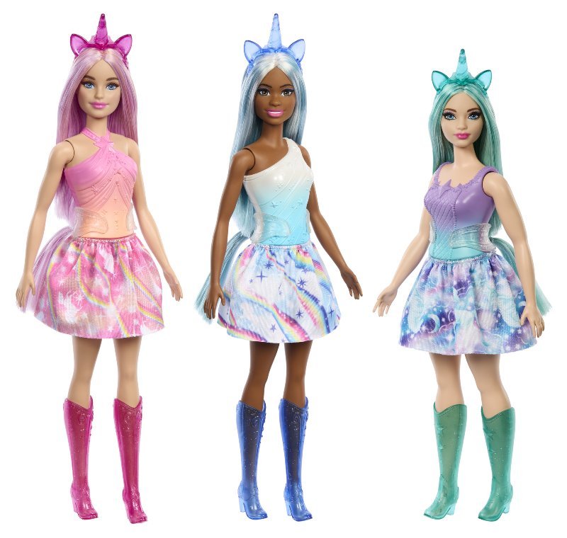 Barbie Fairytale Unicorni ass.to mattel