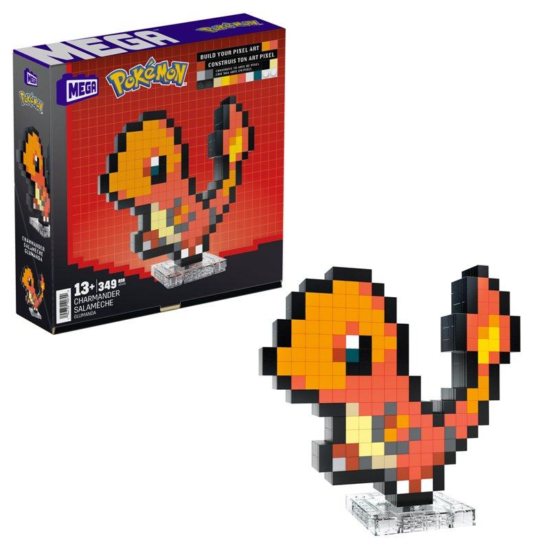 MEGA Pokemon Pixel Art Charmander mattel