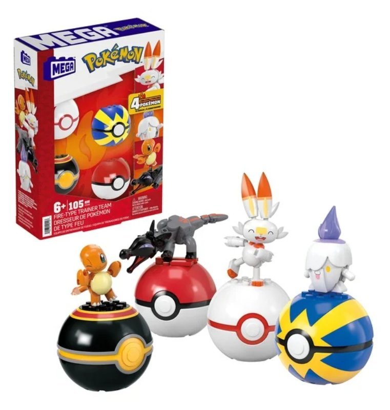 MEGA Pokemon Set Pokeball di Fuoco mattel