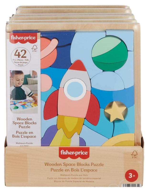 Fisher-Price Wood Puzzle Astronave mattel