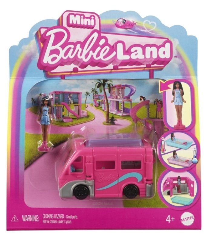 MINI BARBIELAND CAMPER O/S mattel