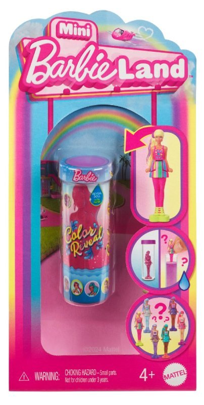 MINI BARBIELAND COLOR REVEAL DOLL ASST mattel