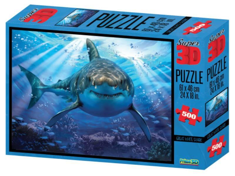 PUZZLE 3D H. ROBINSON Great White Shark prime-3d