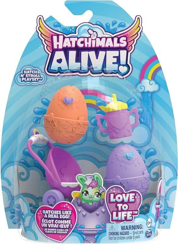 HATCHIMALS ALIVE Pack da 2 con passeggino spin-master