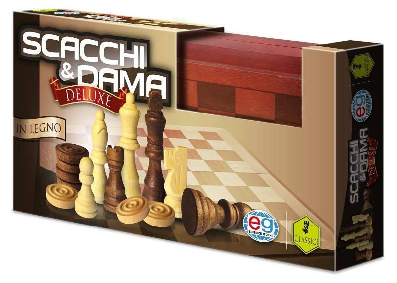 EG classici Dama & Scacchi in Legno Deluxe spin-master