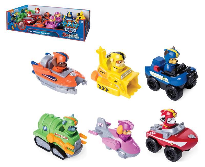 PAW PATROL Veicoli Rescue Racers Ass.to in Vassoio spin-master