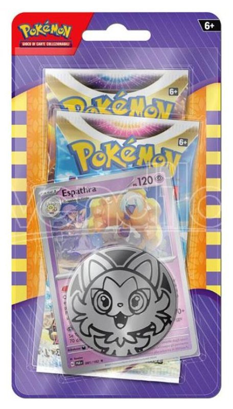 Pokemon Blister 2 Bustine + 1 Moneta + 1 Promo Card Linee Varie Serie 2 the-pokemon-company