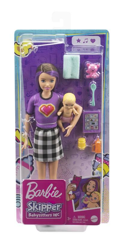 Skipper Babysitter Doll+baby mattel