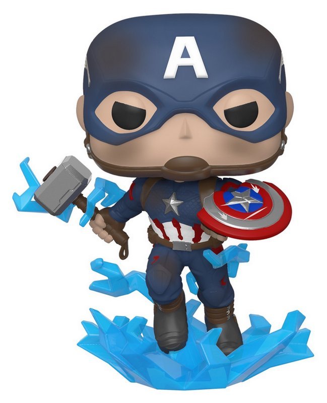 Endgame Captain America w/BrokenShield&Mjolnir (Pop! Vinyl - Avengers Endgame) FUNKO LCC