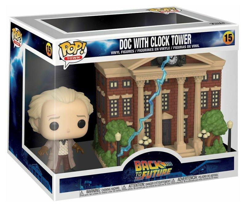 FUNKO BTTF Doc w/Clock Tower (Pop! Town: Back to the Future Franchise) FUNKO LCC