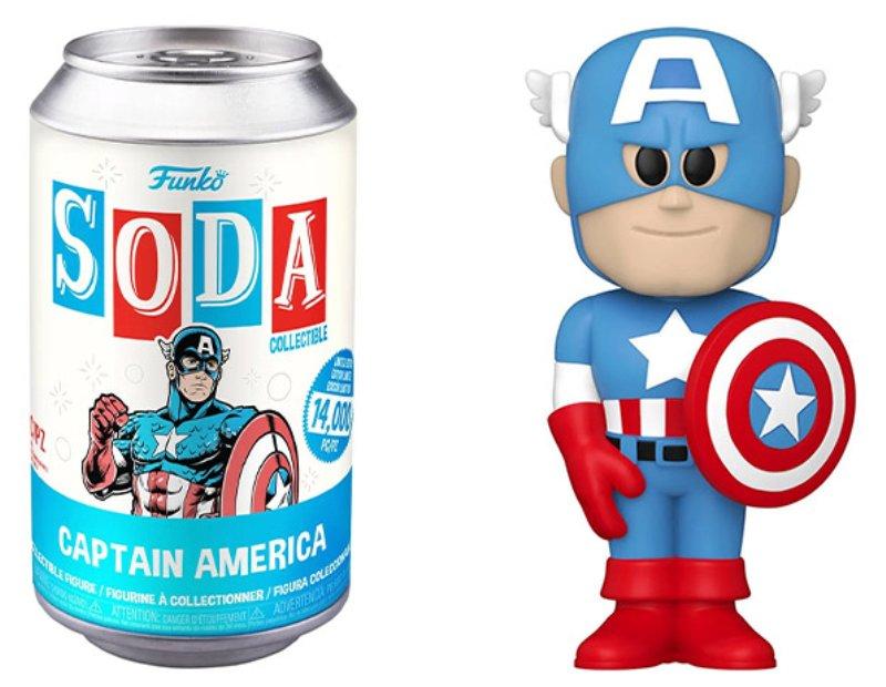 Marvel- Captain America w/Chase(IE) (Vinyl SODA) (Marvel Comics) FUNKO LCC