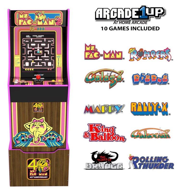 Arcade Ms. Pac-Man 40th Anniversary Arcade Machine Arcade1up