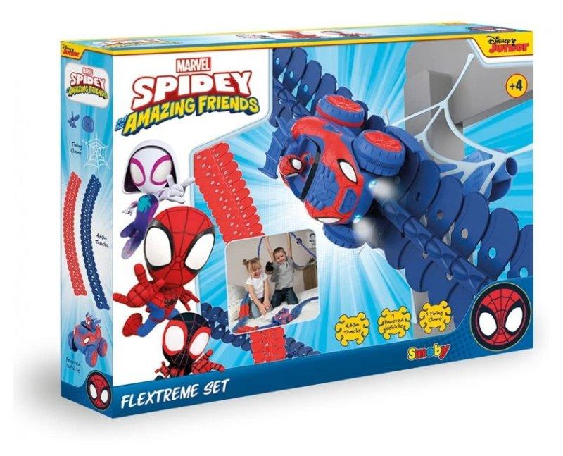 Spidey Flextreme Set (4,4 m di pista 184 pz) smoby