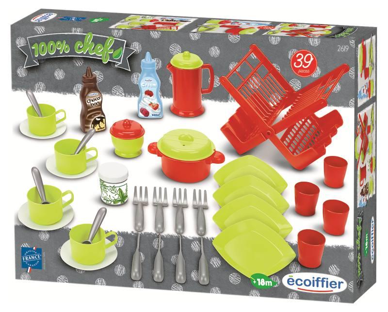 100% Chef Set accessori cucina 39 pz smoby