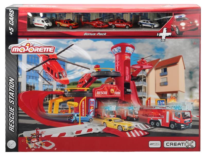 Majorette Mega Set Rescue Station con 5 veicoli Simba