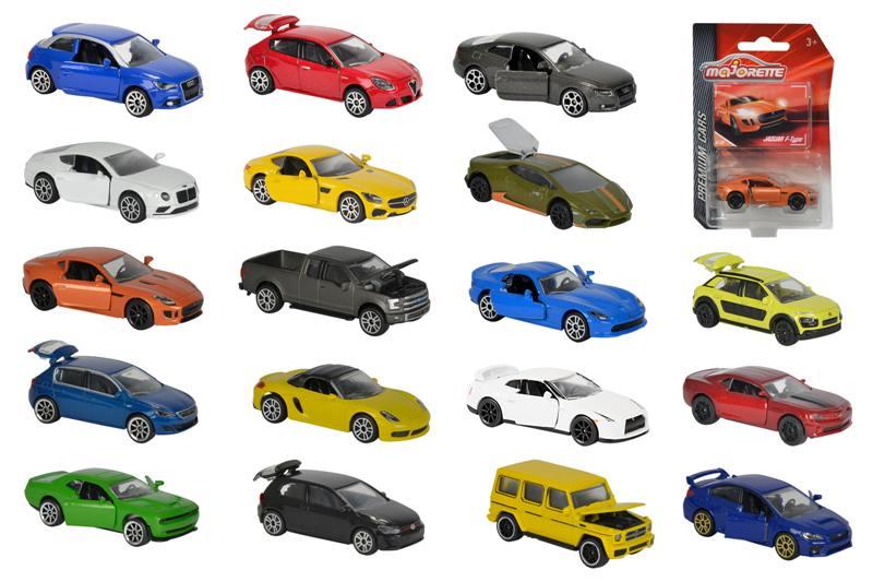 Majorette Premium Cars - 18 asst. con parti apribili, die cast, sospensioni, fari traslucidi Simba