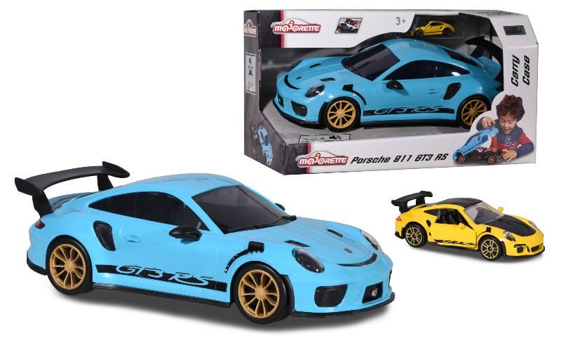 Majorette Porsche 911 GT3 RS Carry Case cm. 35 con suoni + 1 auto Simba