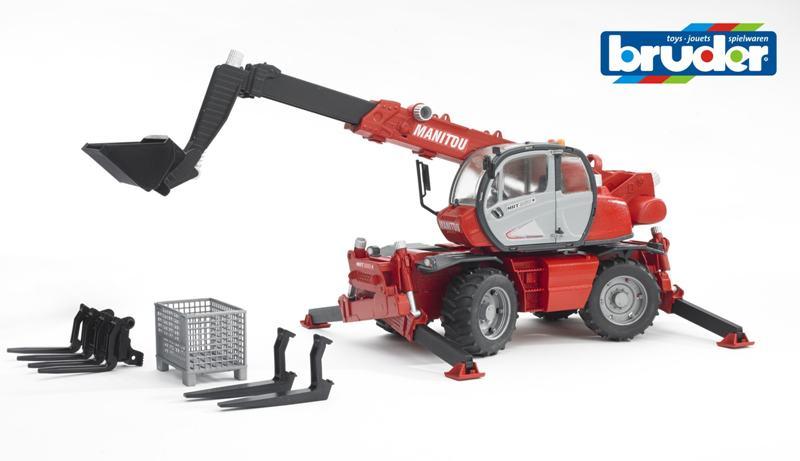 Manitou MRT 2150 con braccio meccanico e accessori bruder