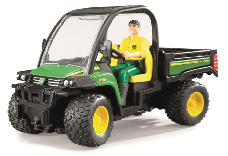 John Deere Gator 855D con figura bruder