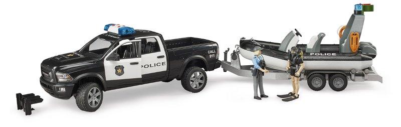 RAM 2500 Polizia con rimorchio e gommone bruder