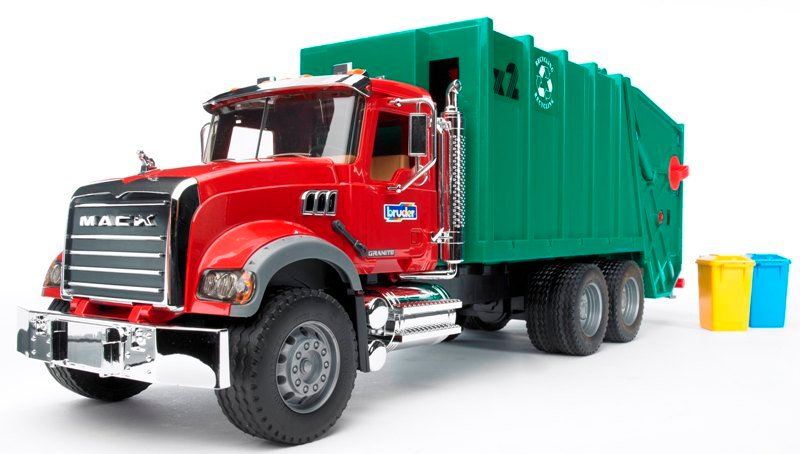 MACK Granite trasporto rifiuti (verde) bruder