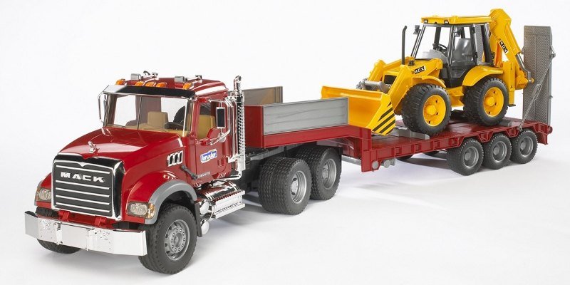 MACK camion articolato con JCB CX Escavatore bruder