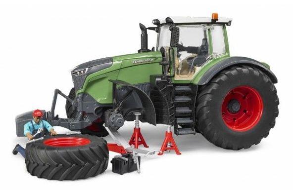 Trattore Fendt 1050 Vario con meccanico e attrezzi officina bruder