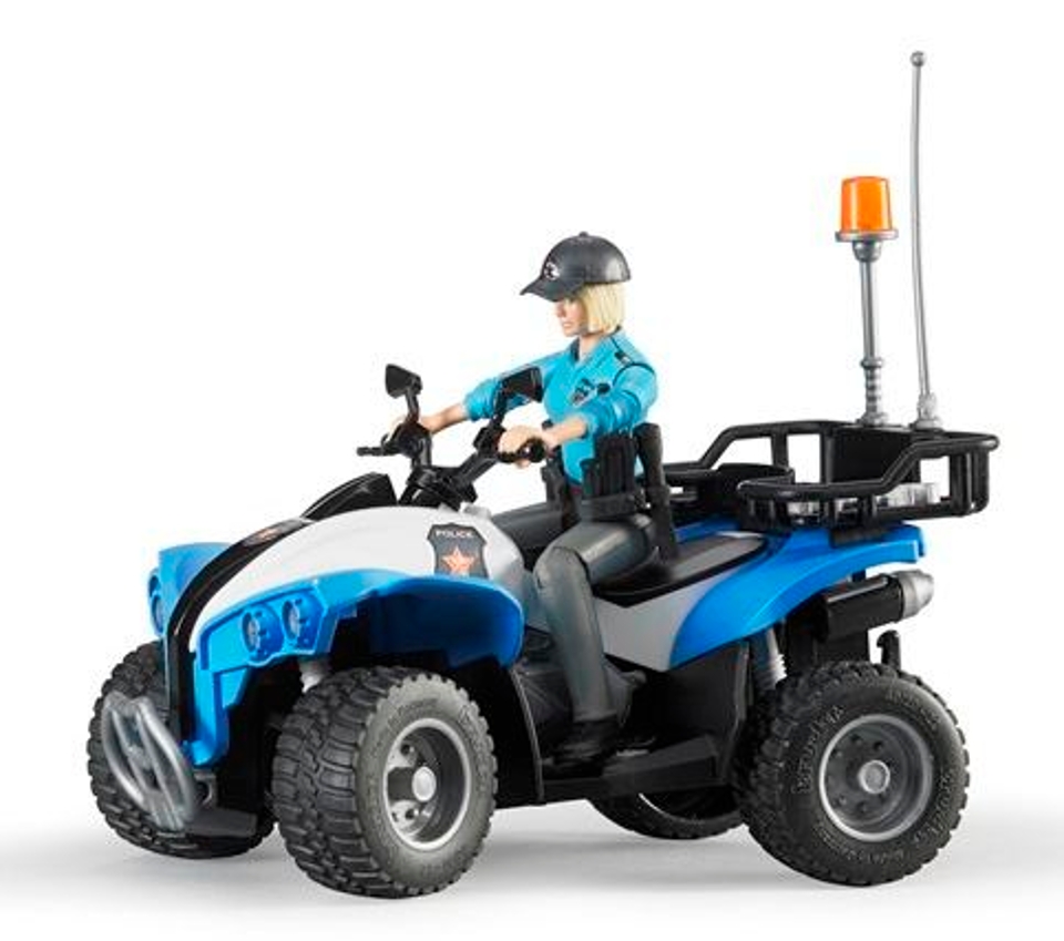 Quad Polizia con Poliziotta e accessori bruder