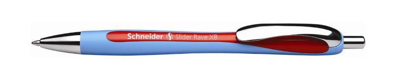 Penna a sfera SCHNEIDER SLIDER RAVE XB ROSSO - confezione da 5 pezzi caimi