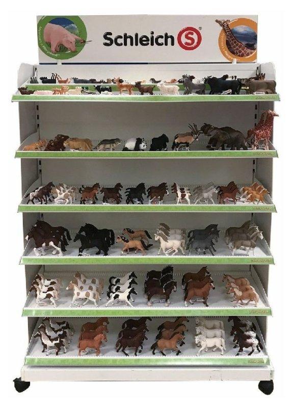 ESPOSITORE VUOTO SCHLEICH IN METALLO CON RUOTE - LARGHEZZA 100CM Schleich