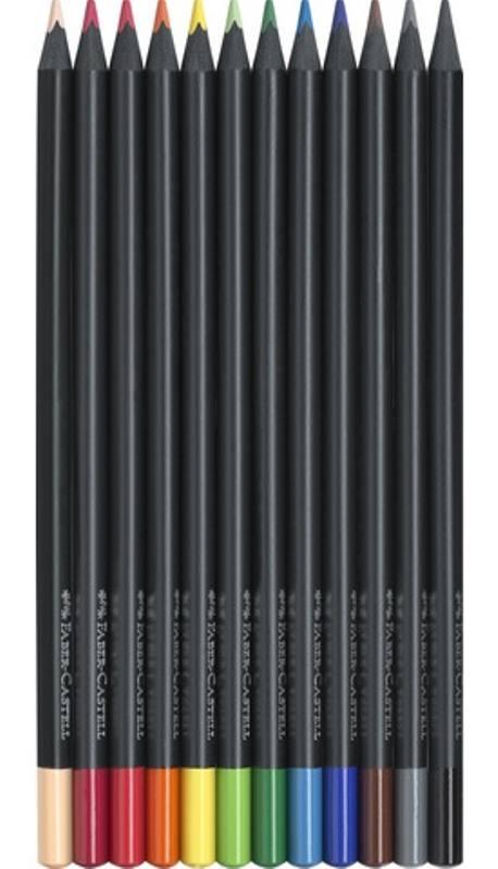 Matite Colorate Black Edition ast. 12x faber-castell