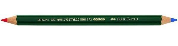 Matita JUMBO con mina bicolore ROSSO-BLU - confezione da 12 pezzi faber-castell