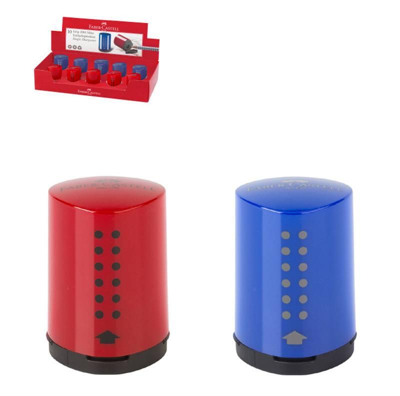 Temp.Grip 2001 1foro blu/rosso mini faber-castell