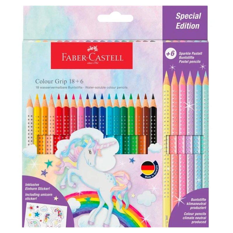 PASTELLI GRIP UNICORNO 18+6 faber-castell