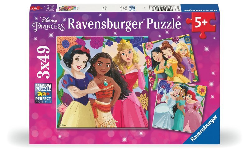 Puzzle 3x49 pz Disney Princess ravensburger